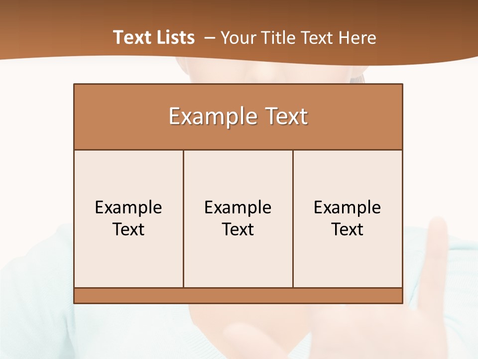 Refusal Bored Hand PowerPoint Template