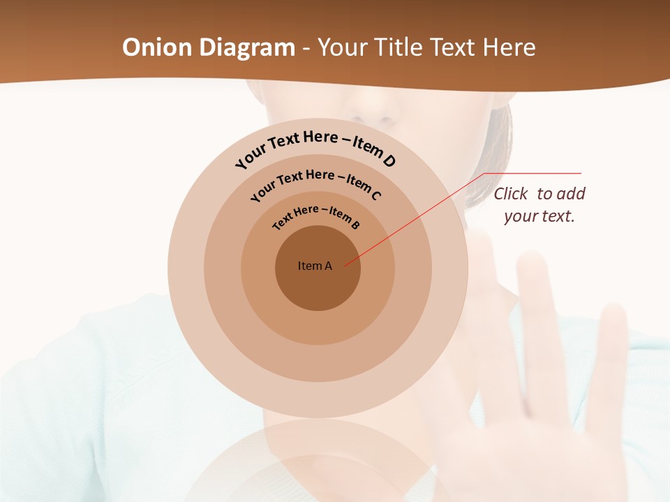 Refusal Bored Hand PowerPoint Template