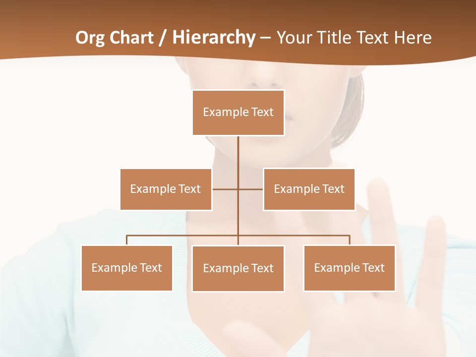 Refusal Bored Hand PowerPoint Template