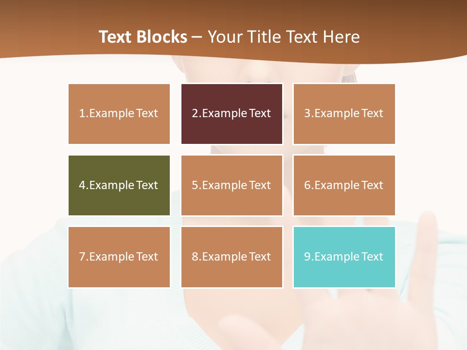 Refusal Bored Hand PowerPoint Template