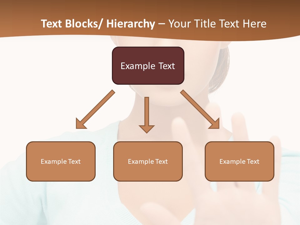 Refusal Bored Hand PowerPoint Template