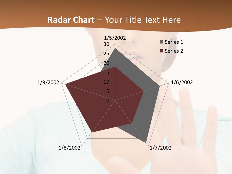 Refusal Bored Hand PowerPoint Template