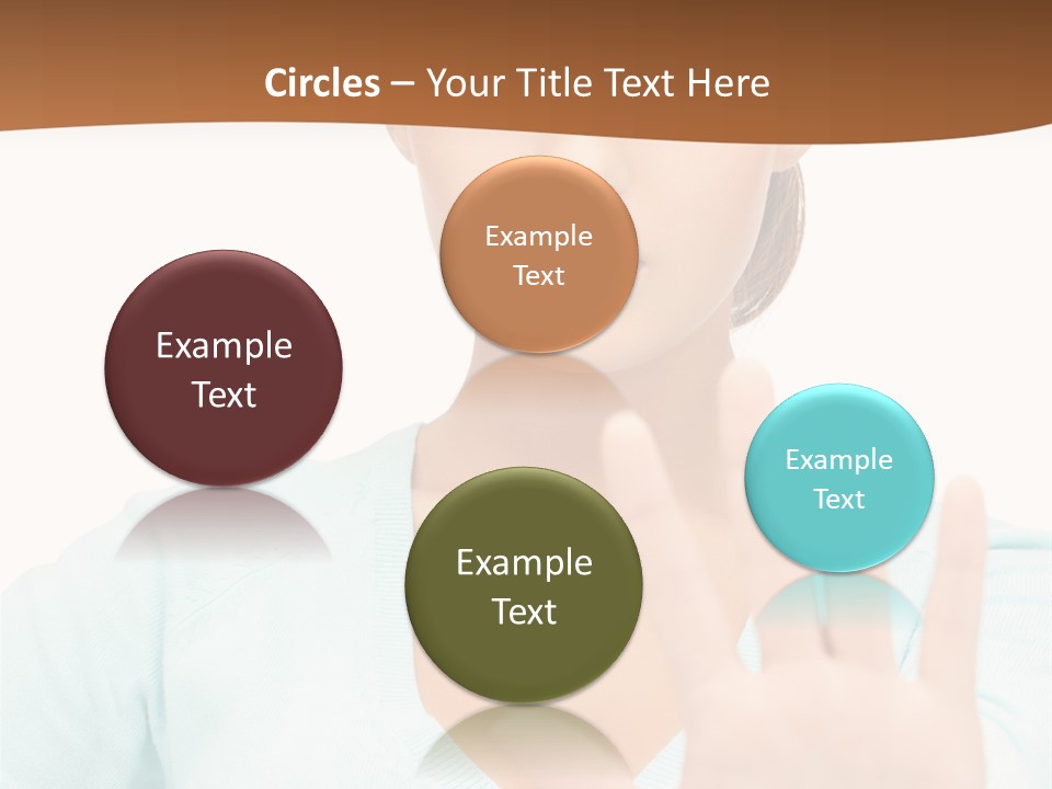 Refusal Bored Hand PowerPoint Template