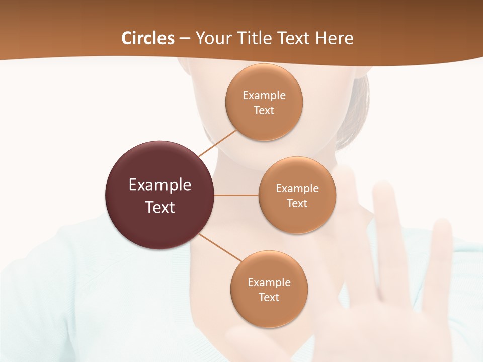 Refusal Bored Hand PowerPoint Template