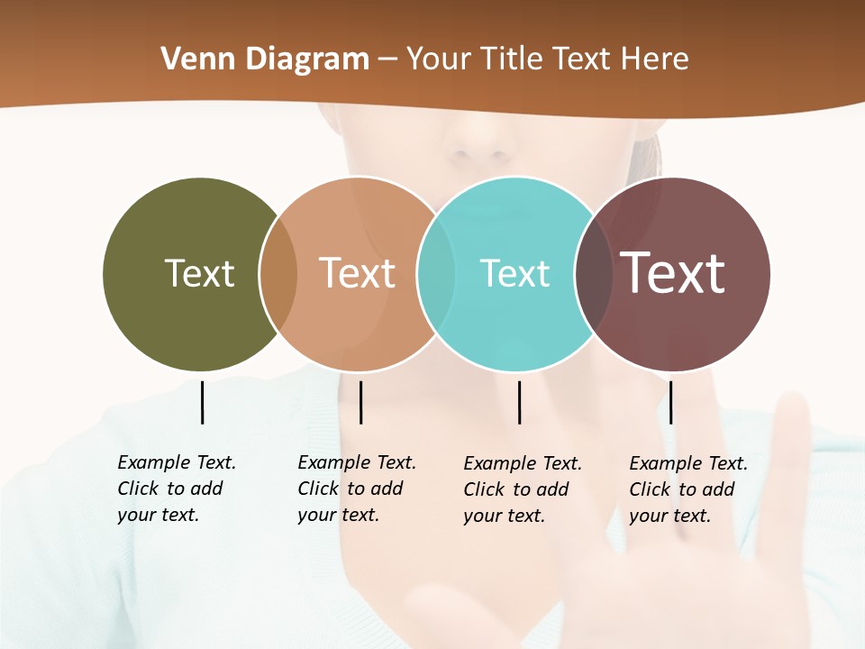 Refusal Bored Hand PowerPoint Template