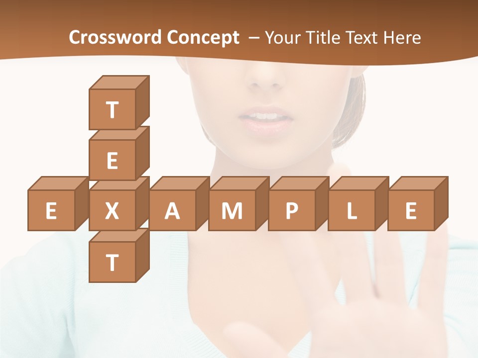 Refusal Bored Hand PowerPoint Template