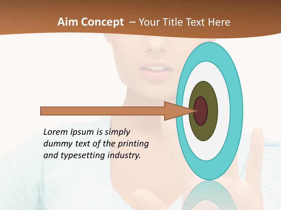 Refusal Bored Hand PowerPoint Template