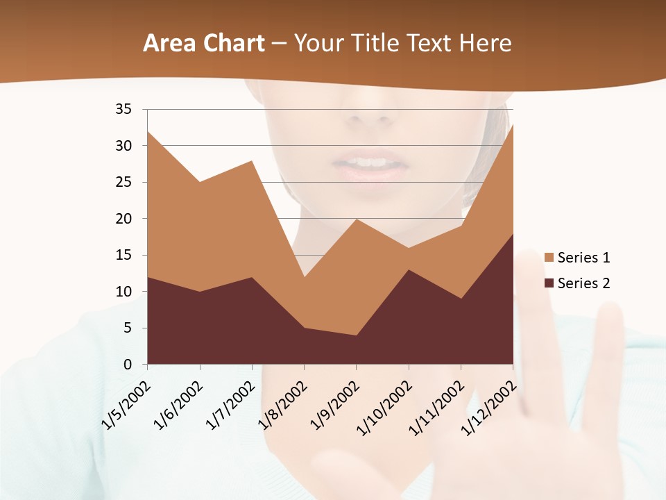 Refusal Bored Hand PowerPoint Template