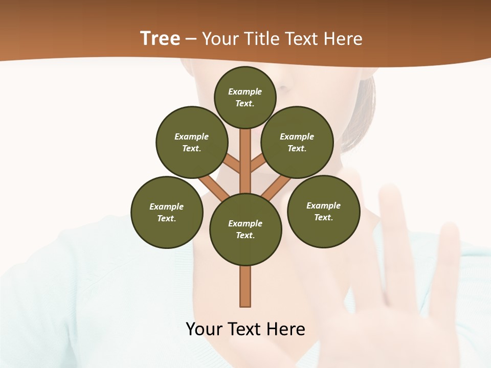 Refusal Bored Hand PowerPoint Template