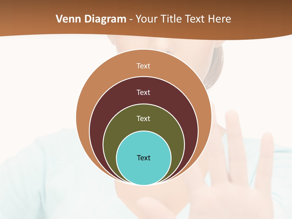 Refusal Bored Hand PowerPoint Template