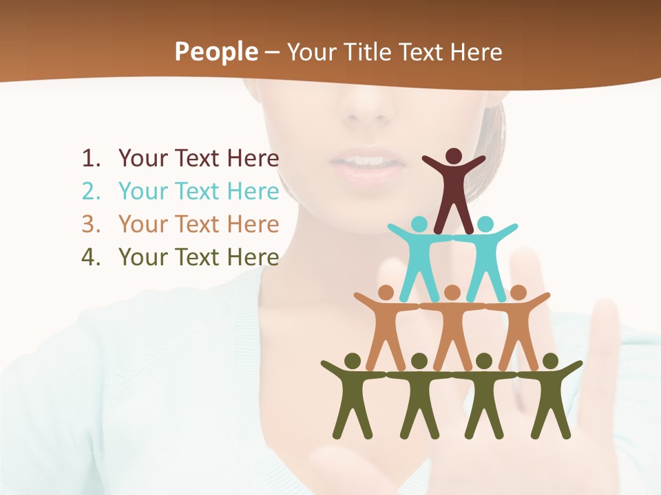 Refusal Bored Hand PowerPoint Template