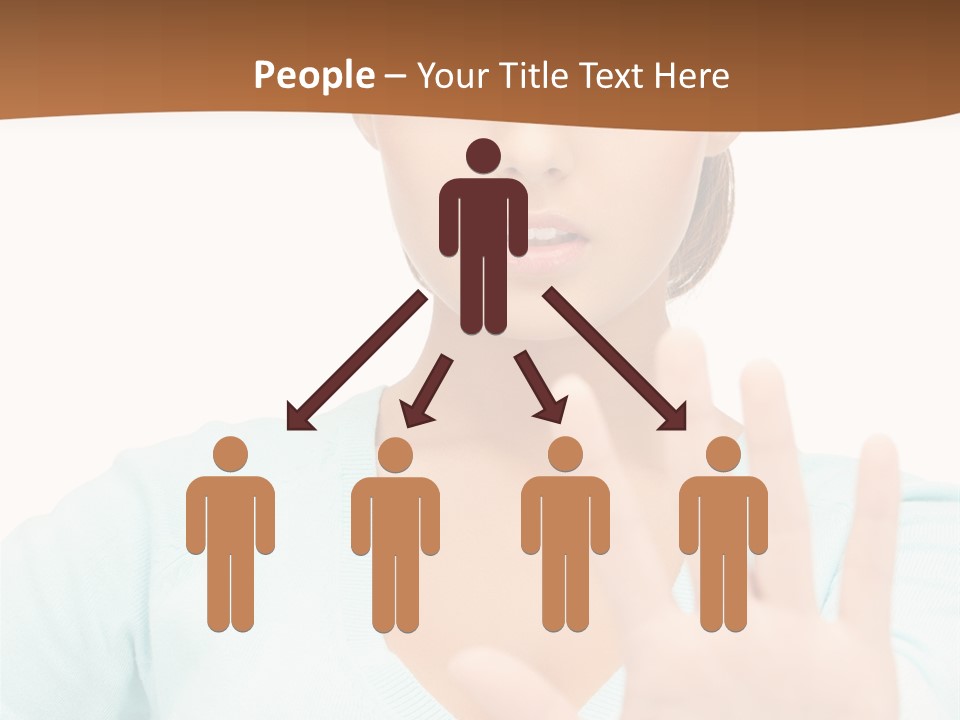 Refusal Bored Hand PowerPoint Template