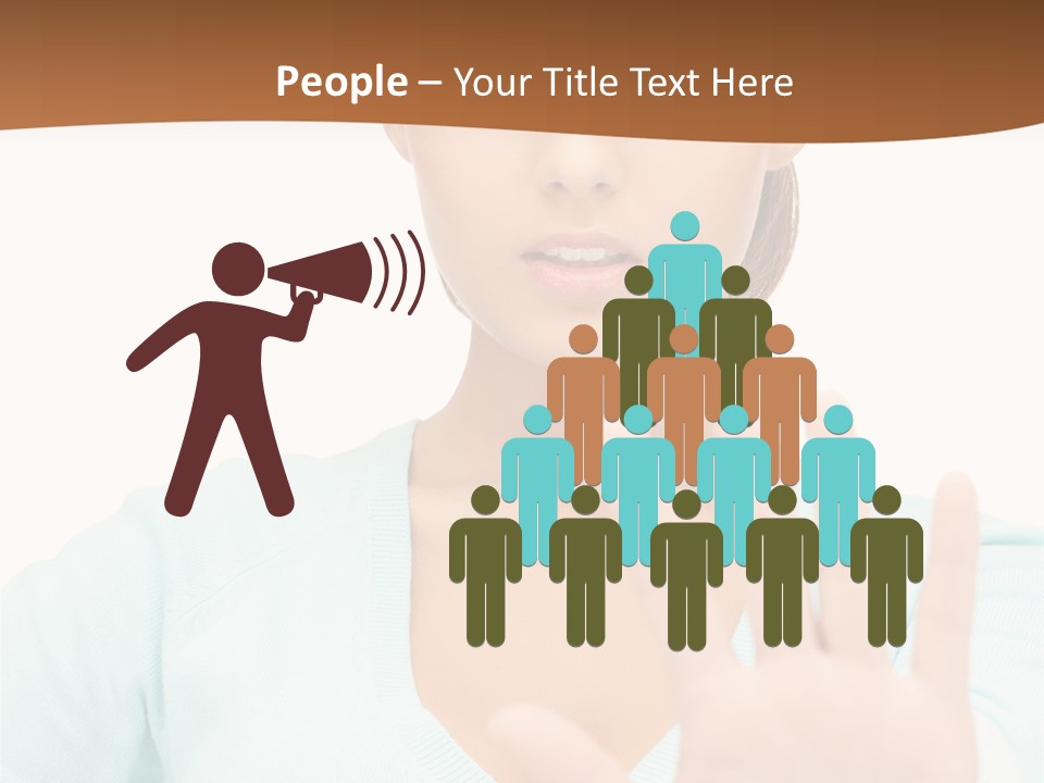 Refusal Bored Hand PowerPoint Template