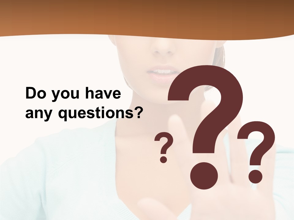 Refusal Bored Hand PowerPoint Template