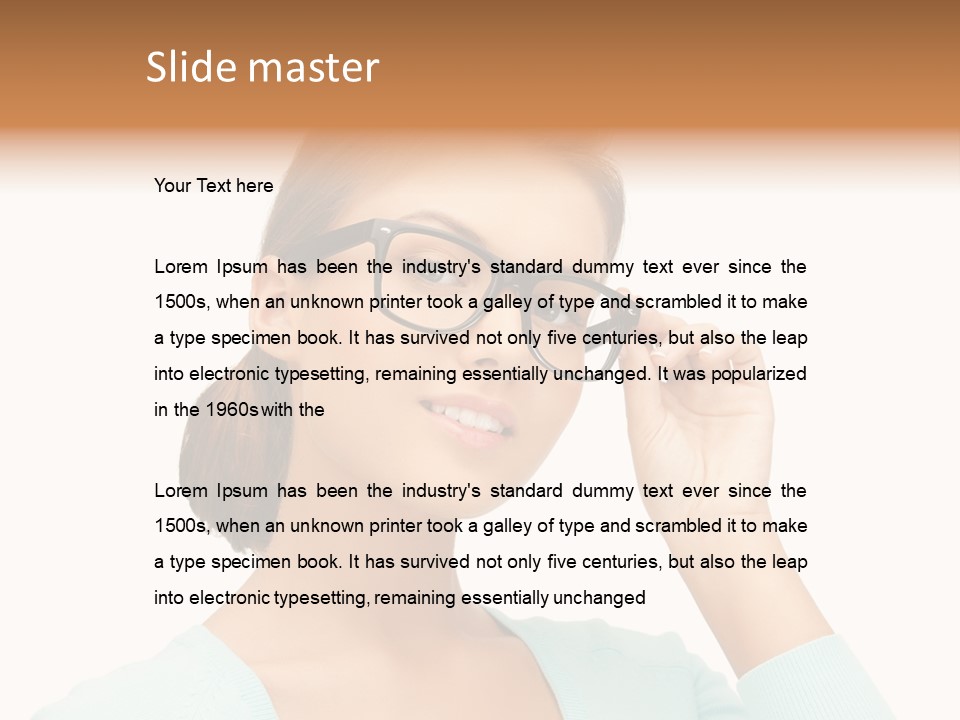 Eyeglass Medicine Advertising PowerPoint Template