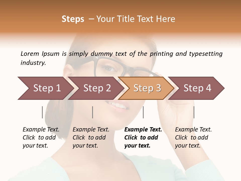 Eyeglass Medicine Advertising PowerPoint Template