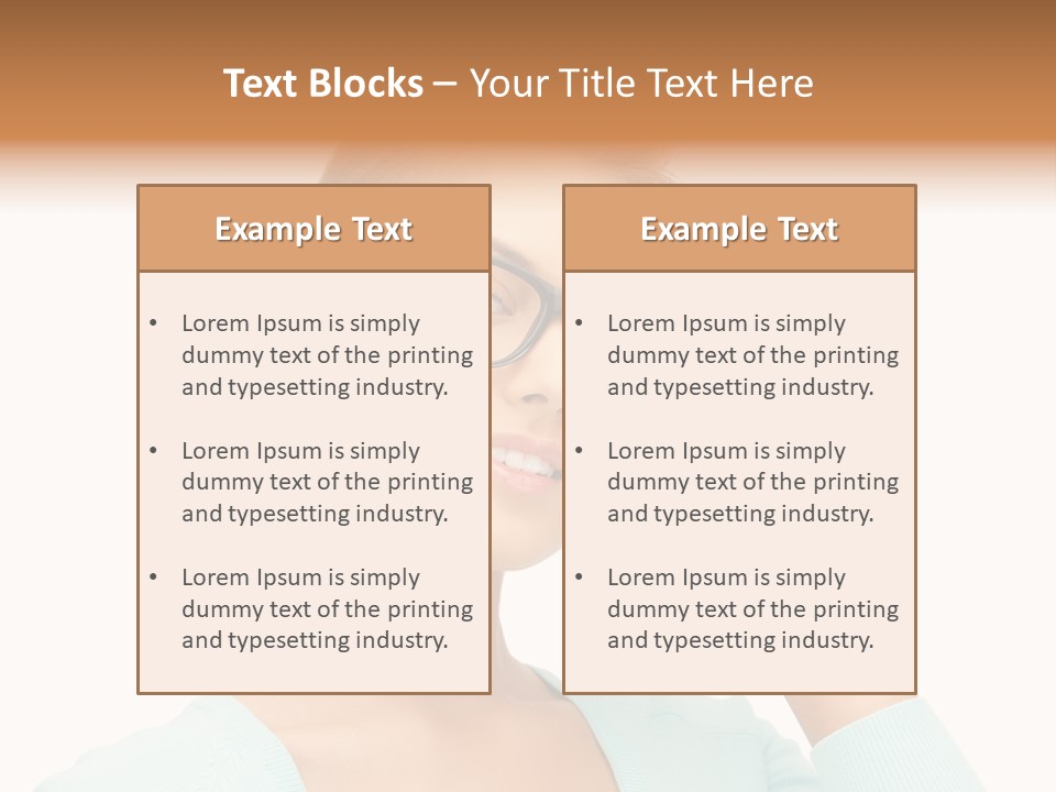 Eyeglass Medicine Advertising PowerPoint Template