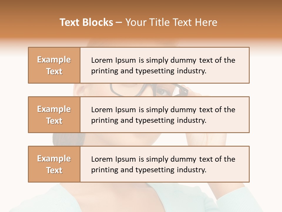 Eyeglass Medicine Advertising PowerPoint Template