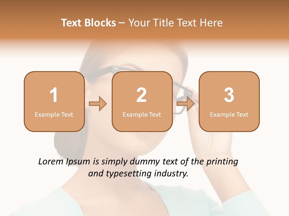 Eyeglass Medicine Advertising PowerPoint Template