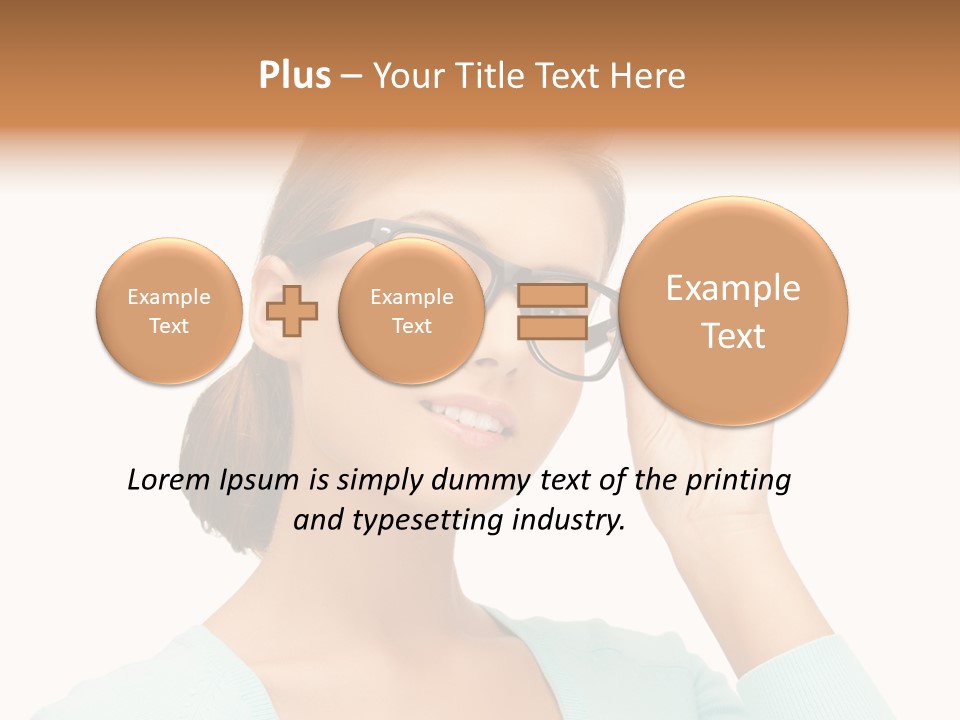 Eyeglass Medicine Advertising PowerPoint Template
