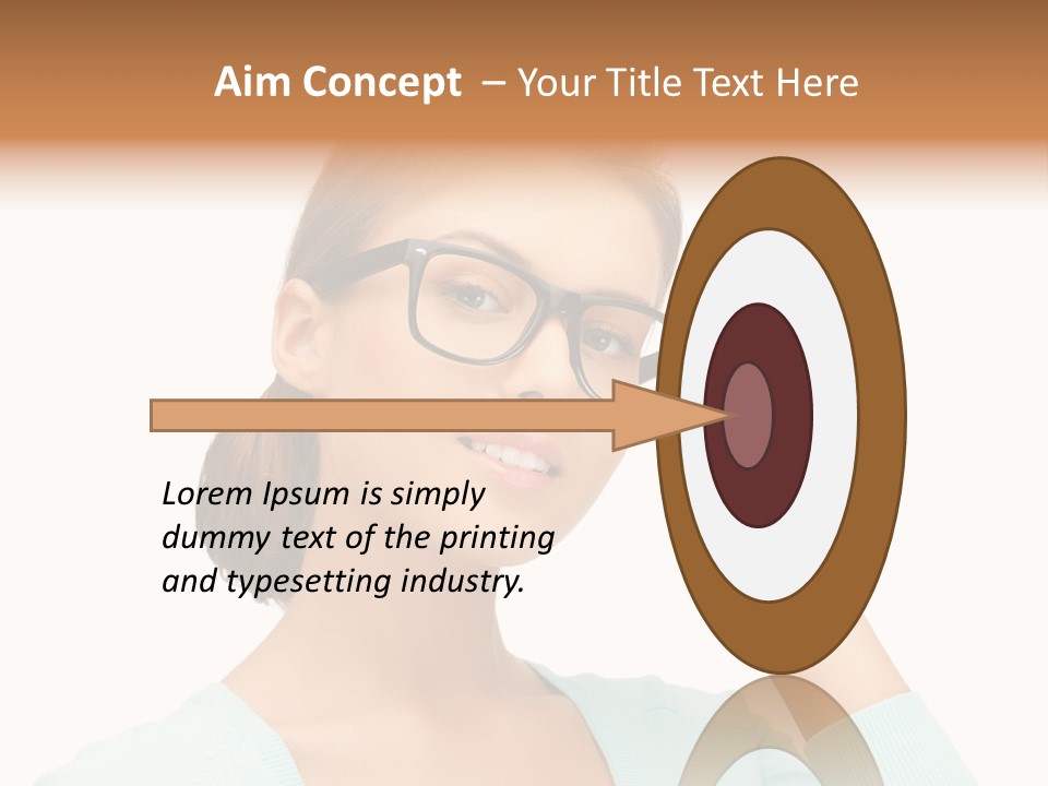 Eyeglass Medicine Advertising PowerPoint Template