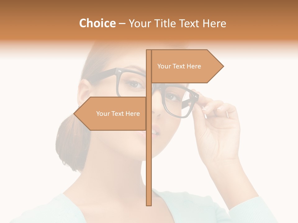 Eyeglass Medicine Advertising PowerPoint Template