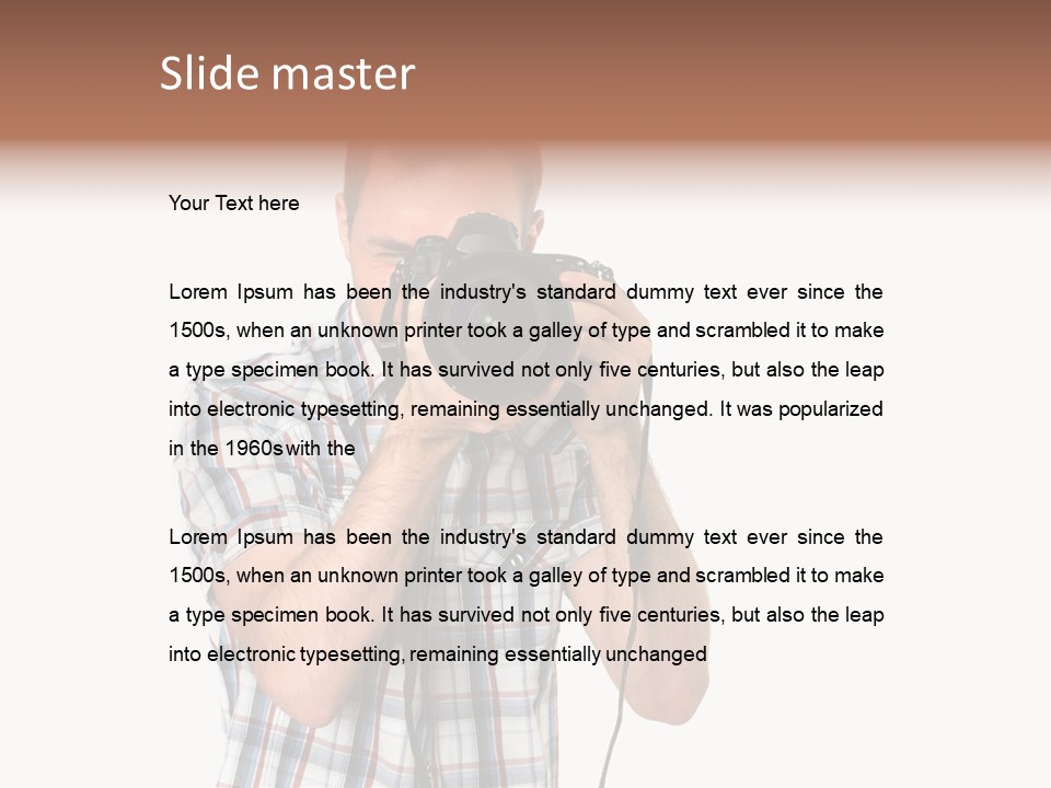 Recreation Sexy Man PowerPoint Template