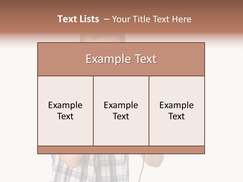 Recreation Sexy Man PowerPoint Template