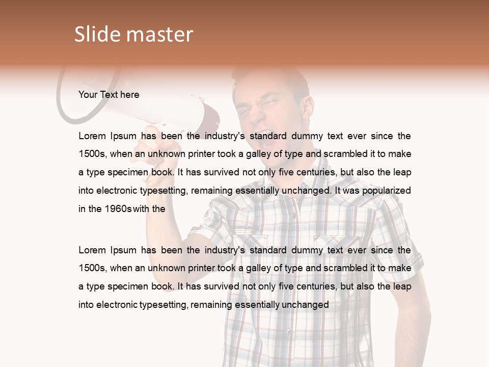 Young Laborer Pretty PowerPoint Template