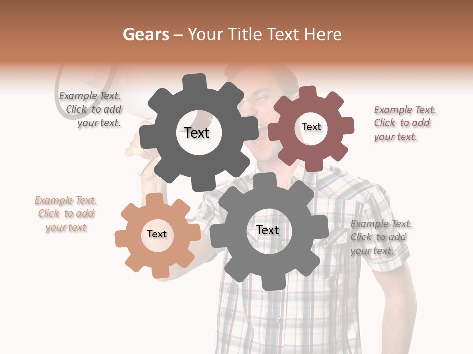 Young Laborer Pretty PowerPoint Template