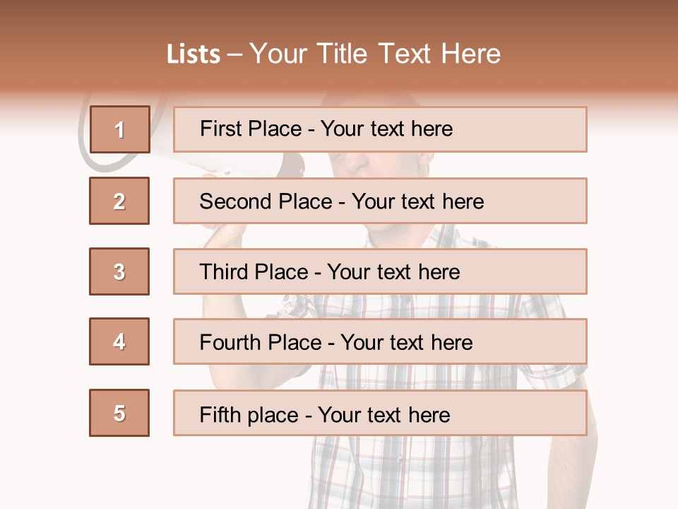 Young Laborer Pretty PowerPoint Template