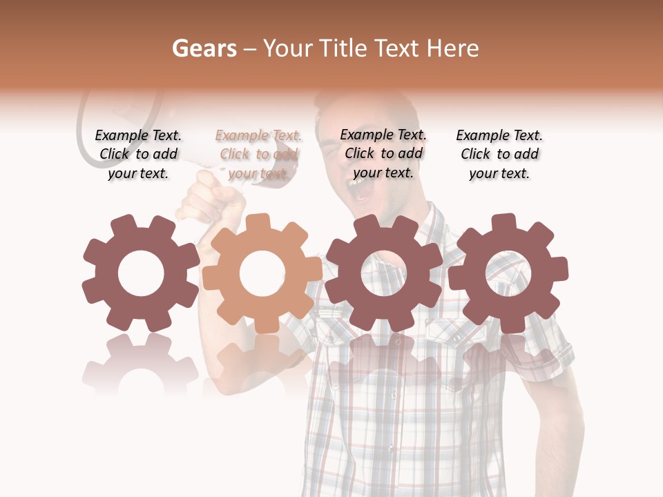 Young Laborer Pretty PowerPoint Template