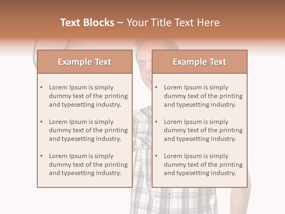 Young Laborer Pretty PowerPoint Template