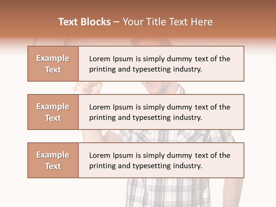 Young Laborer Pretty PowerPoint Template