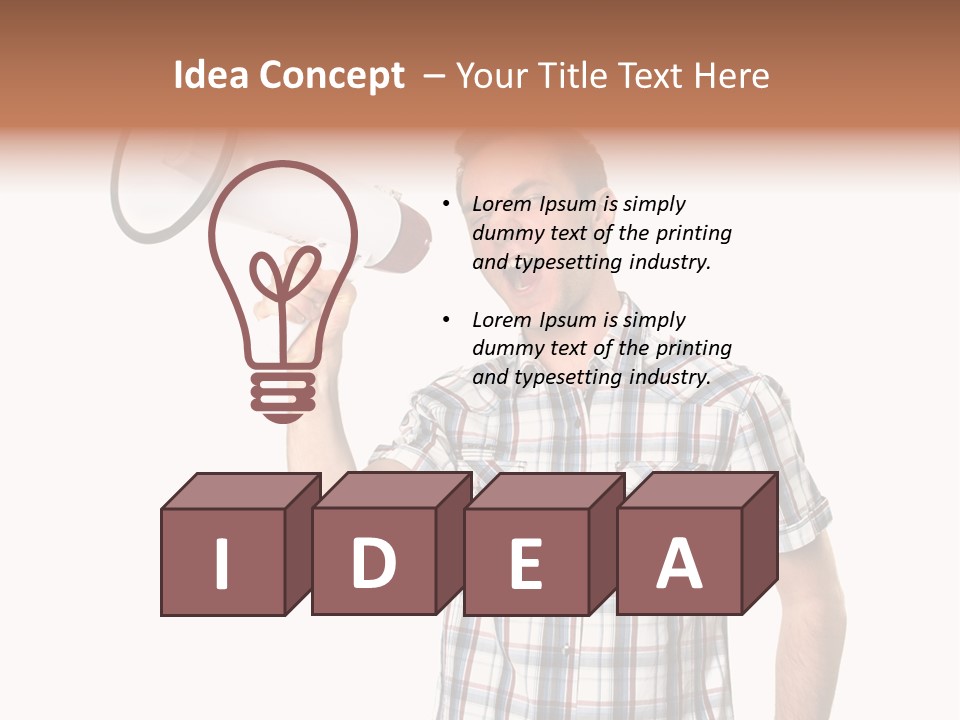 Young Laborer Pretty PowerPoint Template