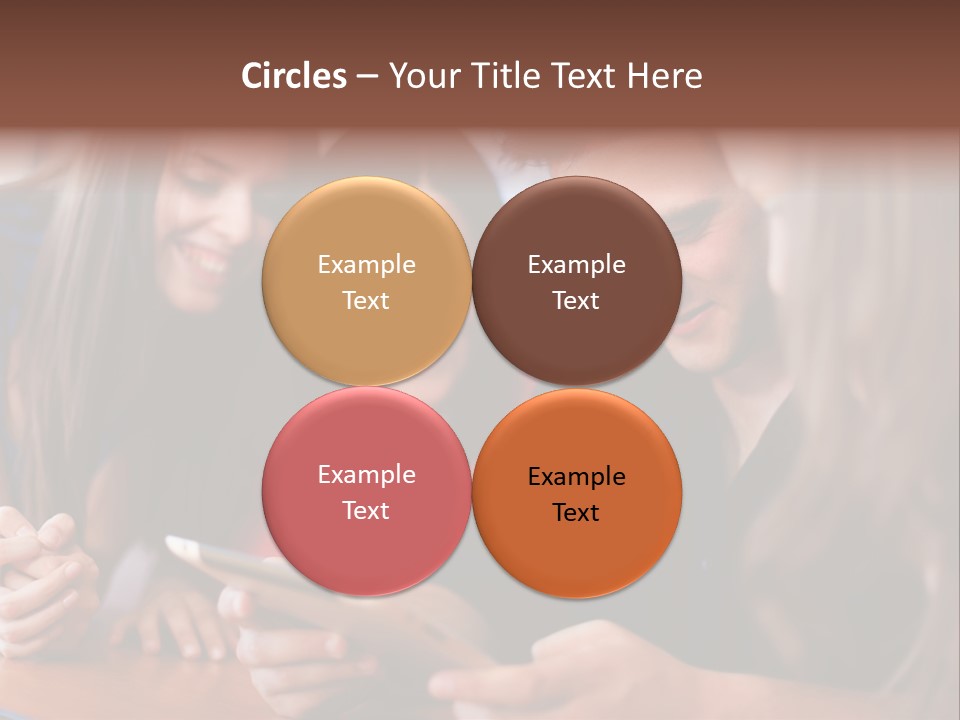 Teenager Group Together PowerPoint Template