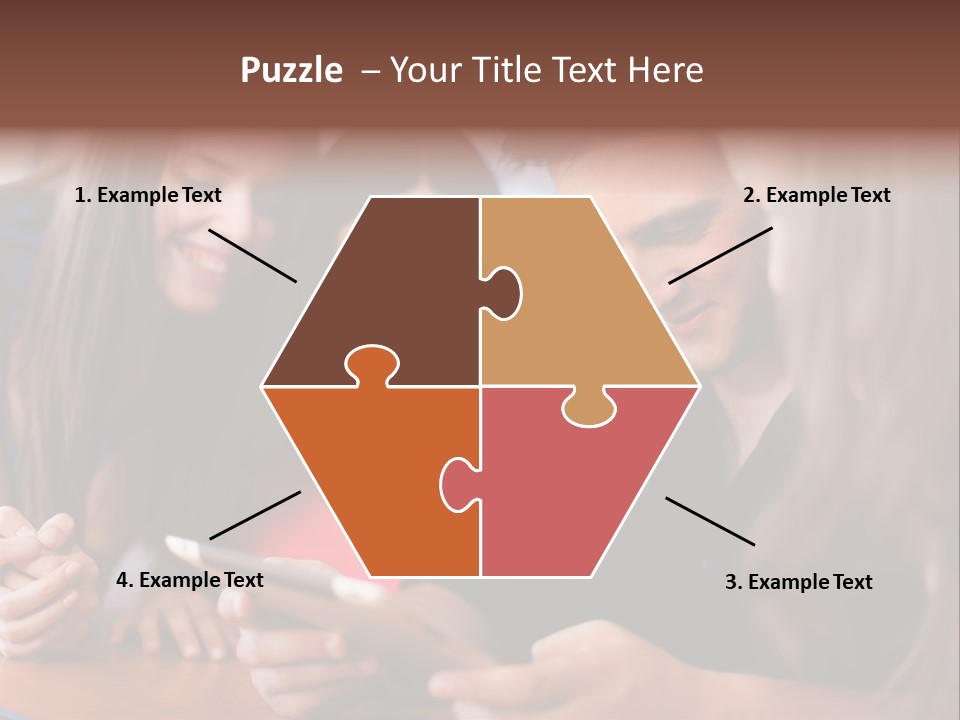 Teenager Group Together PowerPoint Template