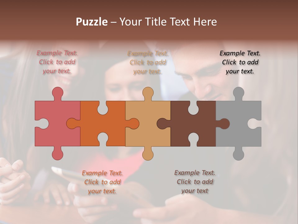 Teenager Group Together PowerPoint Template