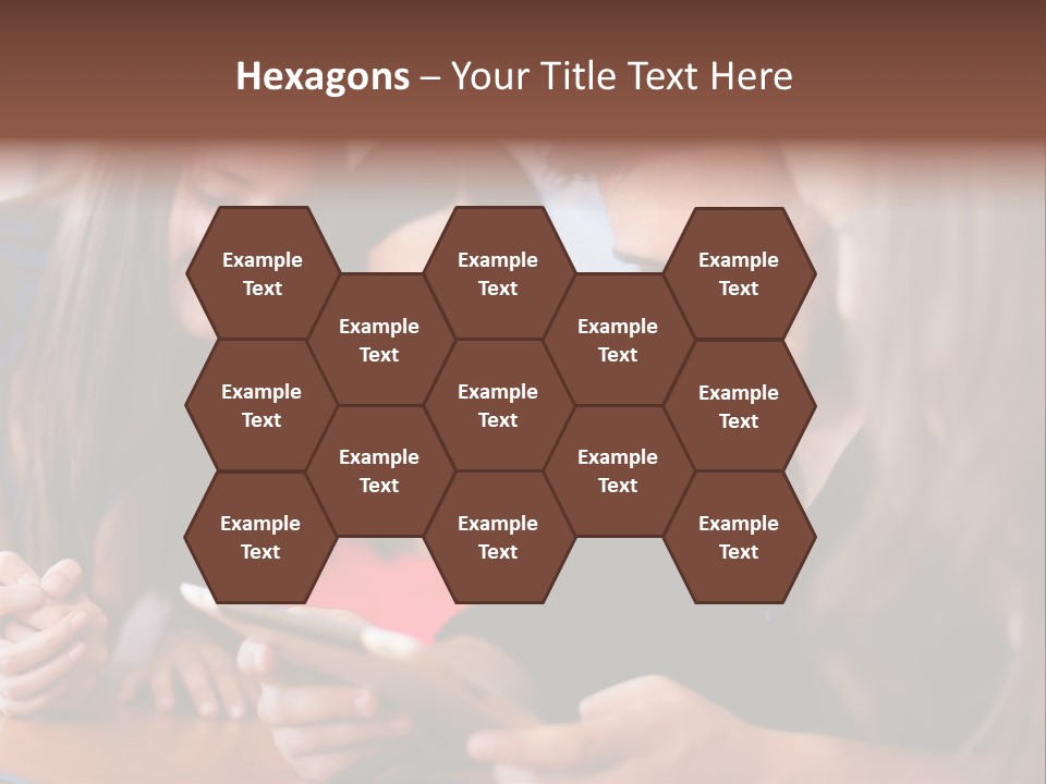 Teenager Group Together PowerPoint Template