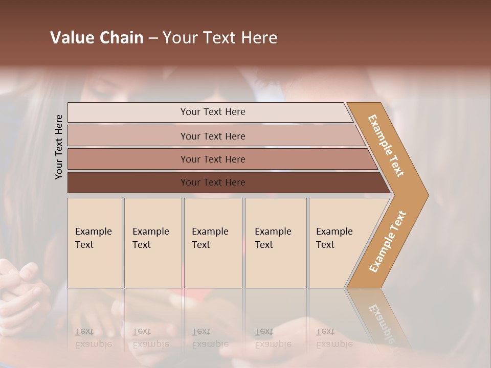 Teenager Group Together PowerPoint Template