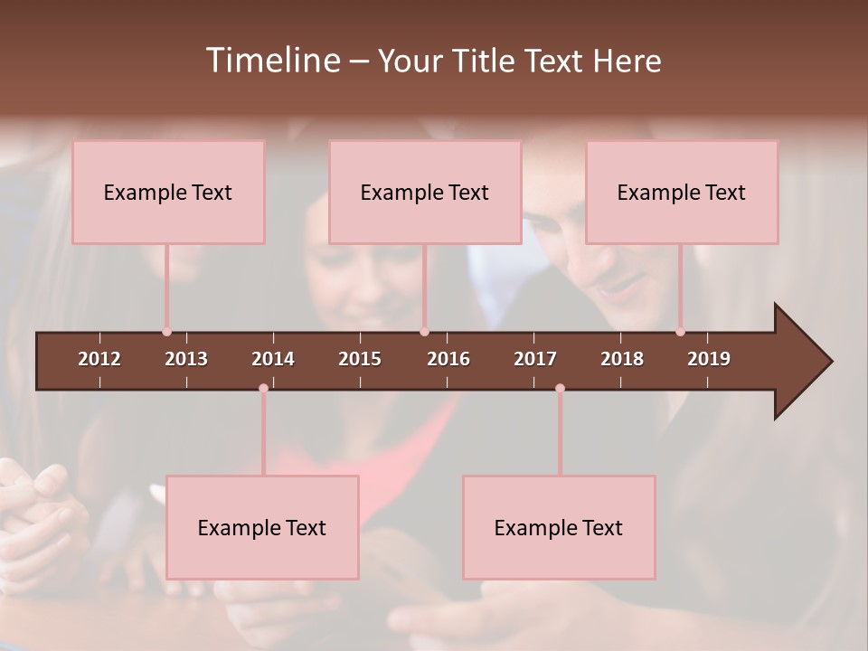 Teenager Group Together PowerPoint Template