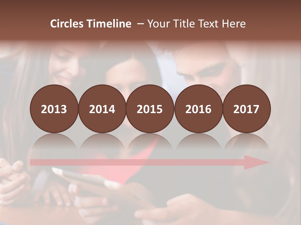 Teenager Group Together PowerPoint Template