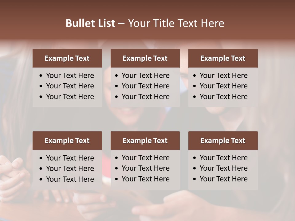 Teenager Group Together PowerPoint Template