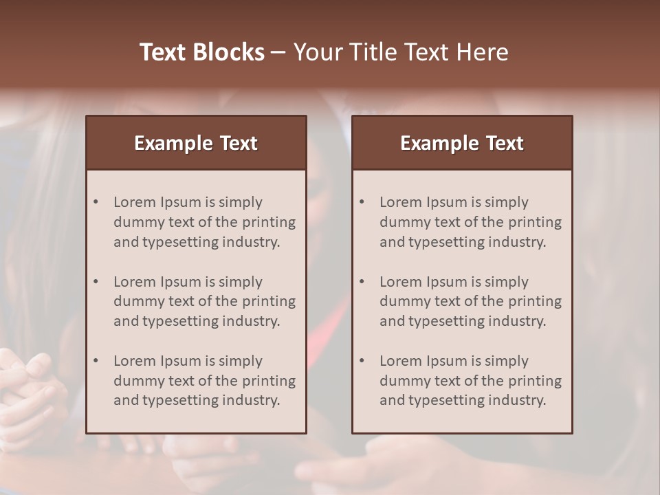 Teenager Group Together PowerPoint Template