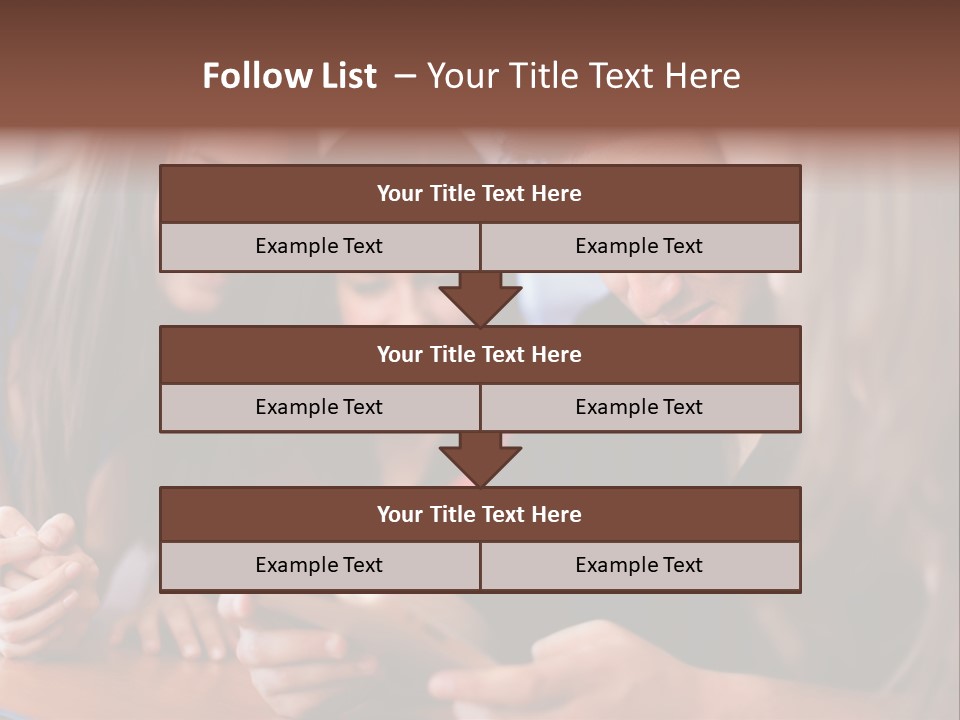 Teenager Group Together PowerPoint Template