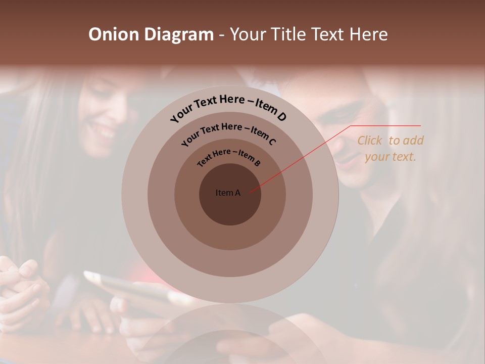 Teenager Group Together PowerPoint Template