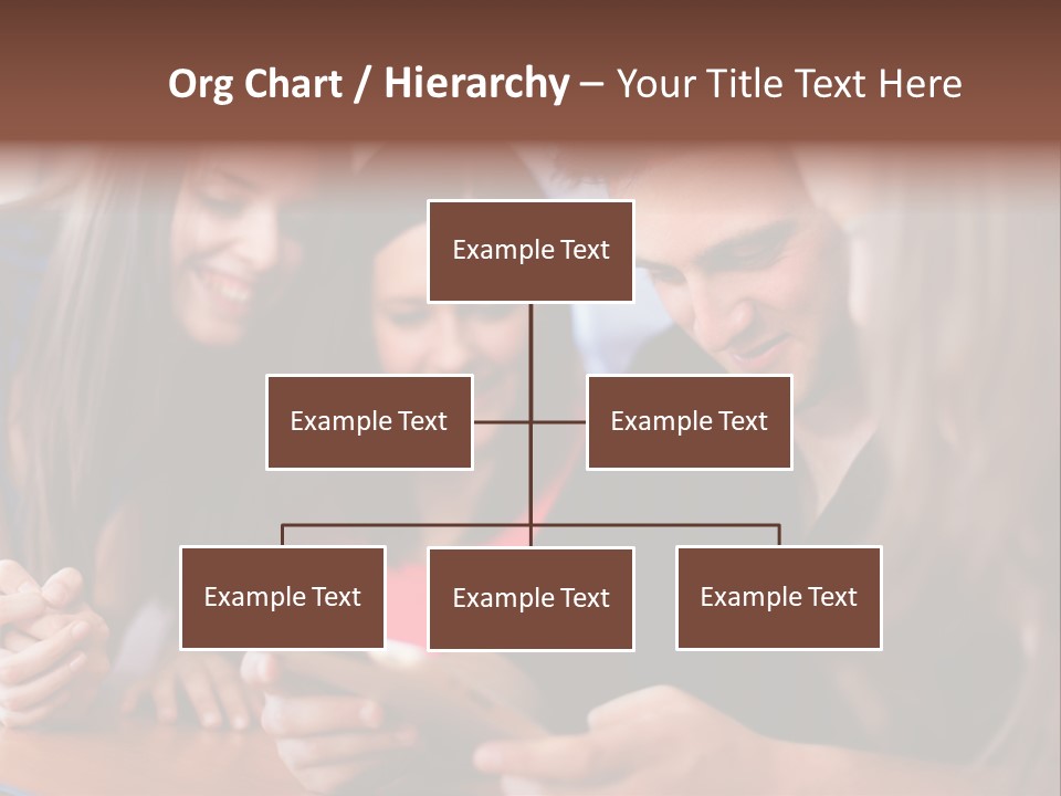 Teenager Group Together PowerPoint Template