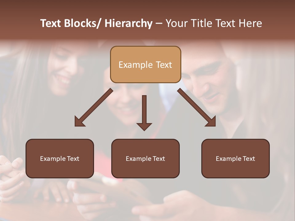 Teenager Group Together PowerPoint Template