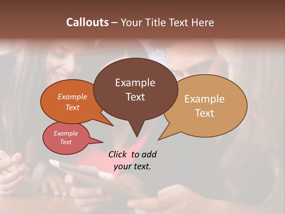 Teenager Group Together PowerPoint Template