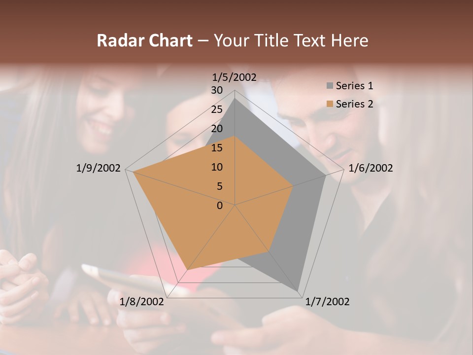 Teenager Group Together PowerPoint Template